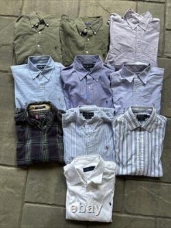 10 piece vintage bulk lot of Polo Ralph Lauren Button Down Shirts