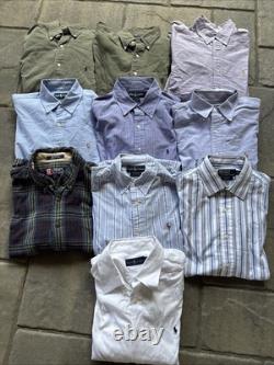 10 piece vintage bulk lot of Polo Ralph Lauren Button Down Shirts