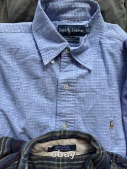 10 piece vintage bulk lot of Polo Ralph Lauren Button Down Shirts