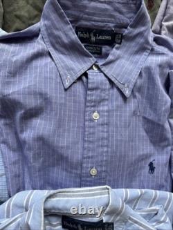 10 piece vintage bulk lot of Polo Ralph Lauren Button Down Shirts