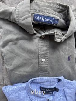 10 piece vintage bulk lot of Polo Ralph Lauren Button Down Shirts