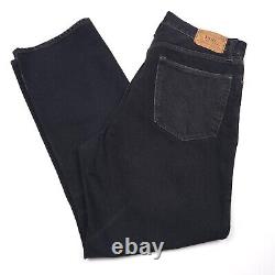 $168 Polo Ralph Lauren Vintage Black Classic Fit Jeans Mens Size 36 X 32