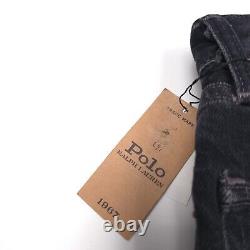 $168 Polo Ralph Lauren Vintage Black Classic Fit Jeans Mens Size 36 X 32