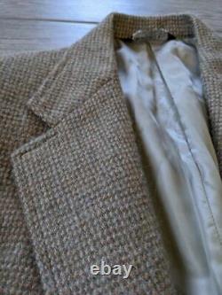 1980s vintage POLO ralph lauren TWEED alpaca wool 40L tan BLAZER sportscoat