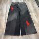 1 Of 1 Custom Baggy Fit Vintage Polo Ralph Lauren Embroidered Jeans