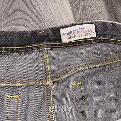 1 of 1 Custom Baggy Fit Vintage Polo Ralph Lauren Embroidered Jeans