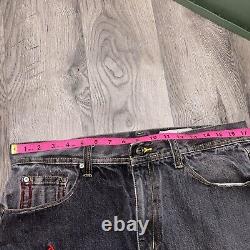 1 of 1 Custom Baggy Fit Vintage Polo Ralph Lauren Embroidered Jeans