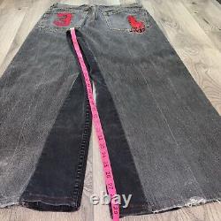 1 of 1 Custom Baggy Fit Vintage Polo Ralph Lauren Embroidered Jeans