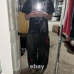 1 of 1 Custom Baggy Fit Vintage Polo Ralph Lauren Embroidered Jeans