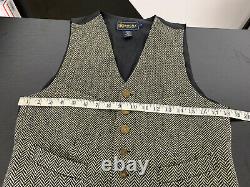 $228 New Rugby Ralph Lauren Small Vest Jacket RRL VTG Herringbone Polo Tweed