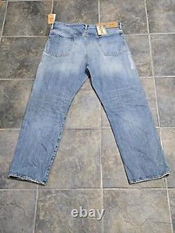 $298 Polo Ralph Lauren Mens Vintage Classic Fit Distressed Blue Jeans 32x32