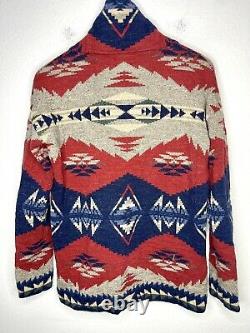 $298 Polo Ralph Lauren Small Cardigan Sweater Southwestern Native RRL Aztec VTG