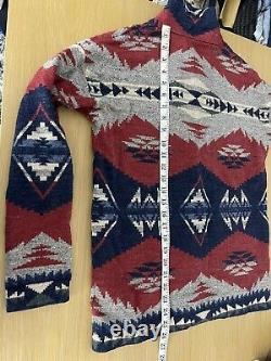 $298 Polo Ralph Lauren Small Cardigan Sweater Southwestern Native RRL Aztec VTG