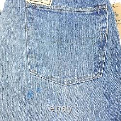 $298 Polo Ralph Lauren The Vintage Classic Fit Distressed Jeans Mens 36 X 32