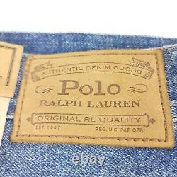 $298 Polo Ralph Lauren The Vintage Classic Fit Distressed Jeans Mens 36 X 32