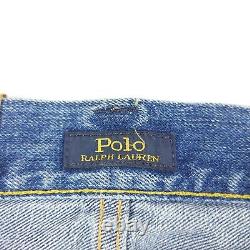 $298 Polo Ralph Lauren The Vintage Classic Fit Distressed Jeans Mens 36 X 32