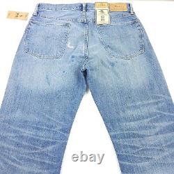 $298 Polo Ralph Lauren The Vintage Classic Fit Distressed Jeans Mens 36 X 32