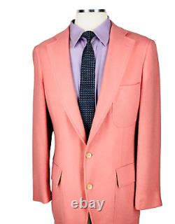 38L Polo Ralph Lauren USA Mens 1970s Vintage Knit Wool Blazer Sport Coat Pink