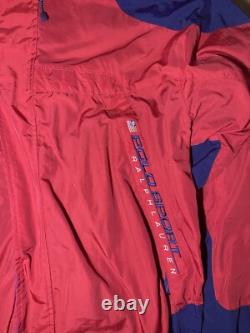 3 Vintage Polo Sport Ralph Lauren jackets Men XL Red, Blue, black, Hooded