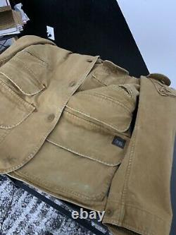 $498 Polo Ralph Lauren Medium Hunting Jacket + Vest RRL VTG Utility Rugby Coat