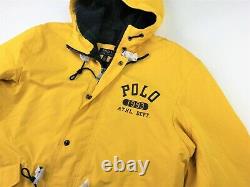 $698 Polo Ralph Lauren Men VTG Stadium Military Marsh Coat Yellow M Polo 1993 92