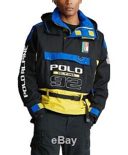 $698 Polo Ralph Lauren Men Vtg US Flag Alpine Skier Ski 92 Color Block Jacket XL