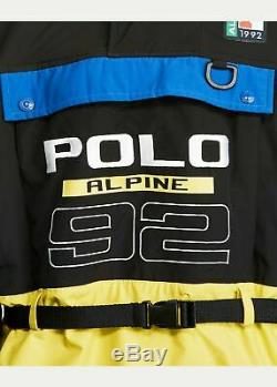 $698 Polo Ralph Lauren Men Vtg US Flag Alpine Skier Ski 92 Color Block Jacket XL