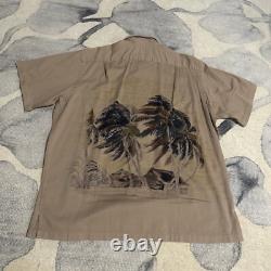 90s Polo Ralph Lauren Vintage Camp Hawaiian Island Shirt Collar Size XL Hawaii