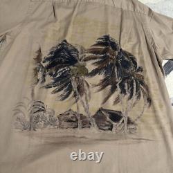 90s Polo Ralph Lauren Vintage Camp Hawaiian Island Shirt Collar Size XL Hawaii