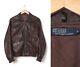 90s Vintage Mens Polo Ralph Lauren A-2 Jacket Leather Flying Brown Size M