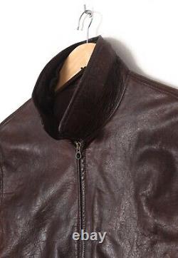 90s Vintage Mens POLO RALPH LAUREN A-2 Jacket Leather Flying Brown Size M