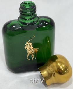Authentic Vintage Ralph Lauren POLO GREEN Mens Woody & Spicy Cologne 1.5 OZ Full