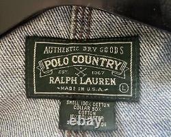 Beautiful Condition Vintage Polo Ralph Lauren denim jacket LARGE