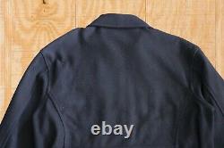 Classic! Vintage Polo Ralph Lauren Mens XL Rrl Navy Blue Wool Bomber Jacket