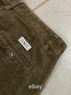 Corduroy 90's Vintage Polo Ralph Lauren Trousers Pants size US32xL32