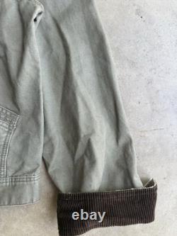 GREEN Vintage Polo Ralph Lauren Canvas Corduroy Jacket Workwear Detroit Chore