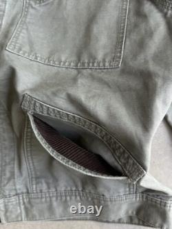 GREEN Vintage Polo Ralph Lauren Canvas Corduroy Jacket Workwear Detroit Chore