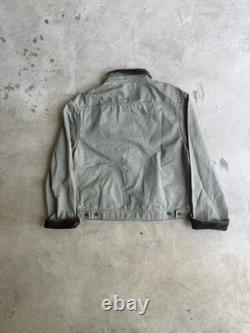 GREEN Vintage Polo Ralph Lauren Canvas Corduroy Jacket Workwear Detroit Chore