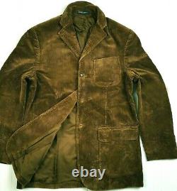 HOT VINTAGE Men's POLO RALPH LAUREN @ SPORT CORDUROY BROWN BLAZER COAT JACKET M