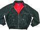 Hot Vtg Men Polo Ralph Lauren @ Sports Corduroy Lined Navy Green Bomber Jacket L