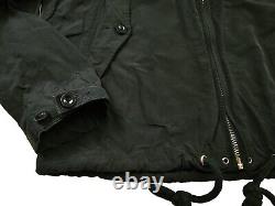 HOT VTG Men's POLO RALPH LAUREN @ GERMANY 019 BIG LOGO PATCH HOOD BLACK Jacket M