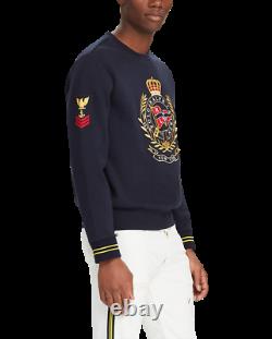 LargePolo Ralph Lauren Crest Sweatshirt Vintage CP93 Hi Tech Ski92 Pwing