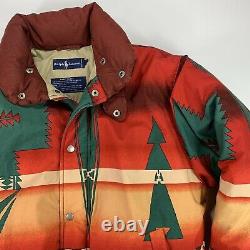 MINT! VNTG Polo Ralph Lauren (S) Navajo Aztec Tribal Southwest Down Puff Jacket