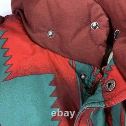 MINT! VNTG Polo Ralph Lauren (S) Navajo Aztec Tribal Southwest Down Puff Jacket