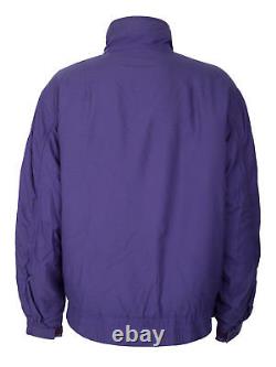 Men's Polo Ralph Lauren Hi Tech Jacket Purple Orange Fleece Zip Spellout Vtg L