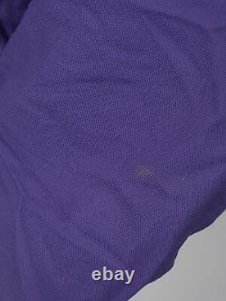 Men's Polo Ralph Lauren Hi Tech Jacket Purple Orange Fleece Zip Spellout Vtg L