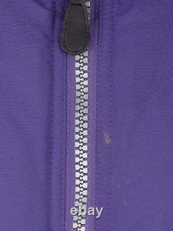 Men's Polo Ralph Lauren Hi Tech Jacket Purple Orange Fleece Zip Spellout Vtg L