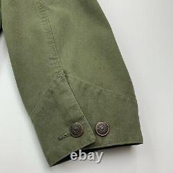 Men's VNTG Ralph Lauren Polo Country (L)Green Duck Canvas Corduroy Collar Jacket