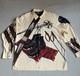 Men's Vintage Polo Ralph Lauren 1992 All Over Ski Boots Xl Sportsman Button Up