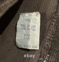 Men's Vintage Polo Ralph Lauren 34X36 Corduroy Pants Brown Excellent Condition